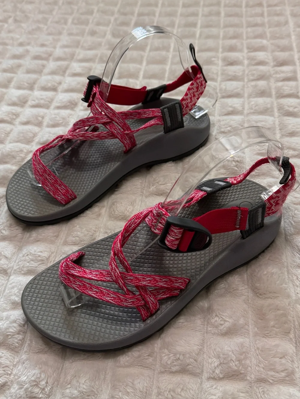 Chaco Kid’s 6 ZX/1 Ecotread Sandals ~ Pink & Gray Outdoor Water Proof